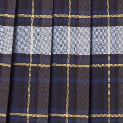 blue gold plaid