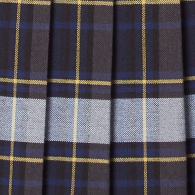 blue gold plaid