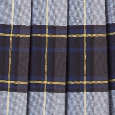 blue gold plaid