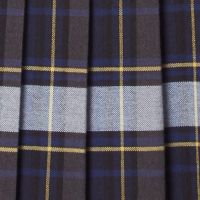 blue gold plaid