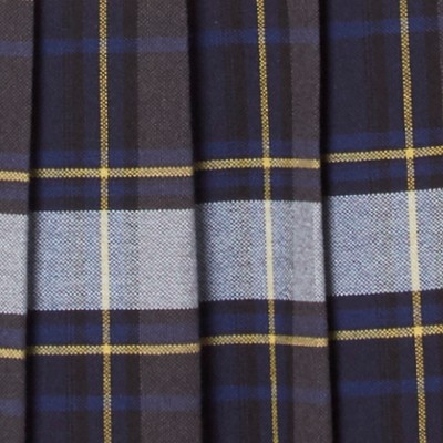 blue gold plaid