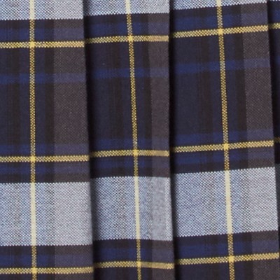 blue gold plaid