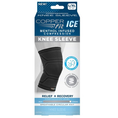  Copper Fit Freedom Knee Sleeve 2 Pack, Copper Infused