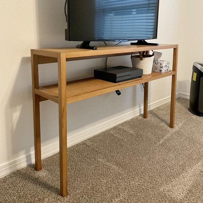 Warwick Narrow Console Table Natural - Threshold™