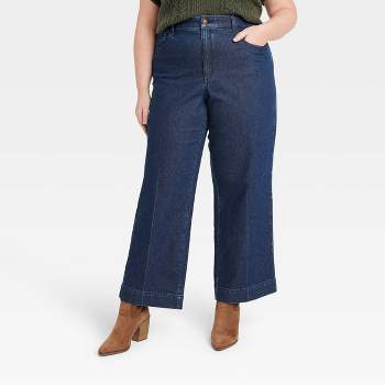 Plus Size Wide Leg Jeans : Target