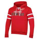 NHL Detroit Red Wings Men's Long Sleeve Hooded Sweatshirt with Lace