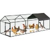 Large Walk-in Metal Chicken Coop, Waterproof & Anti-Uv Cover, Heavy Duty Wire Mesh Run, Outdoor Poultry Pen for Chickens, Ducks, 120 x 40 x 40In - 4 of 4