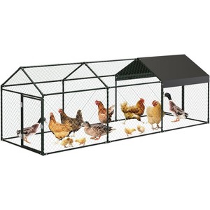 Large Chicken Coop Chicken Run Pen for Yard with Waterproof Anti-UV Cover Portable Chicken Coop for Outdoor Rabbit Duck - 1 of 4