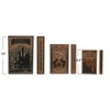 Storied Home 3-Piece Wood and Linen Halloween Themed Book Storage Boxes, Multicolor - 2 of 2