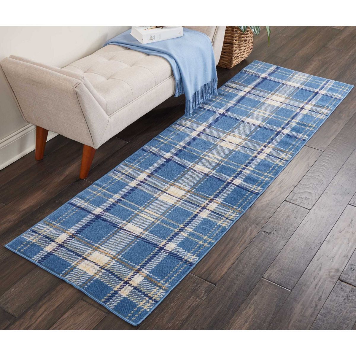 Nourison Grafix Contemporary Plaid Area Rug
