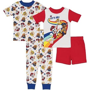 Paw Patrol Toddler Boys' 4-Piece Cotton Pajama Sets - 1 of 4