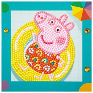DIAMOND DOTZ Quick DOTZ Peppa Pig Always Chillin' Diamond Art Painting Kit 5.1" X 5.1" - 1 of 4