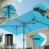 Sonkuki 11x7Ft Double-Sided Patio Umbrella with Large Canopy Outdoor Table Umbrella for Garden, deck and pool - 4 of 4