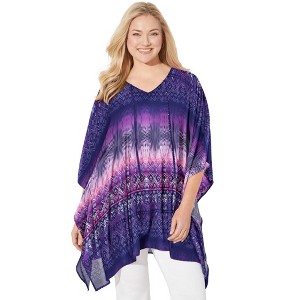Catherines Georgette Peasant Duster - 1 of 4