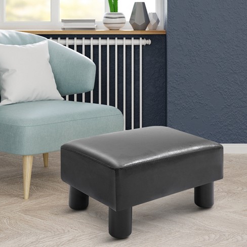 Modern Faux Leather Ottoman Footrest Stool Foot Rest Small Chair