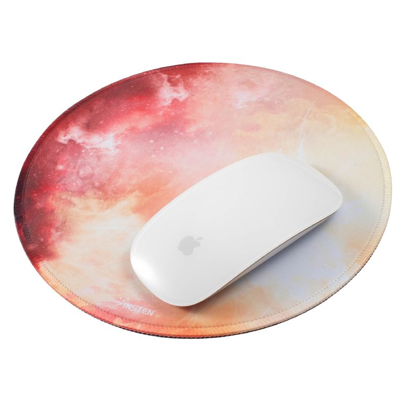 Insten Round Mouse Pad Galaxy Space Planet Design, Stitched Edges, Non Slip Rubber Base, Smooth Surface Mat (7.9" x 7.9"), 3 of 6