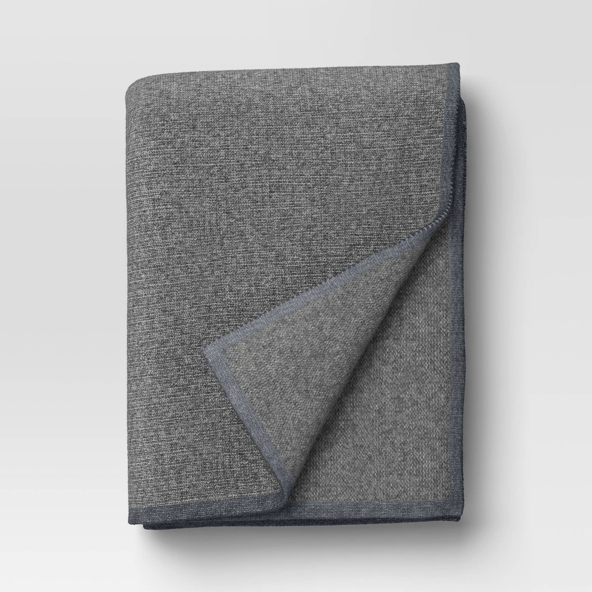 The Cozy Collection Cozy Faux Cashmere Knit Throw Gray - Threshold™