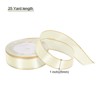 Unique Bargains Double Face Wide Satin Ribbon with Gold Edges for Wedding Bouquet - 2 of 4