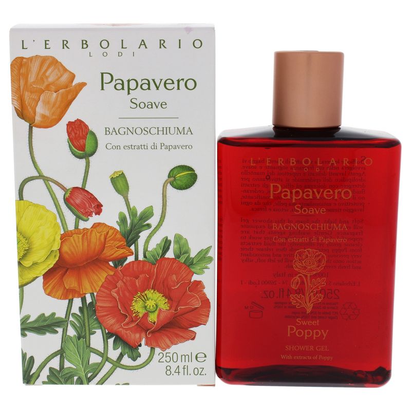 Sweet Poppy Shower Gel by LErbolario for Women - 8.4 oz Shower Gel, 1 of 7