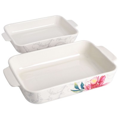 Gibson Ceramic 2 Piece Baker Set