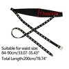 INSPIRE CHIC Women's Dresses Faux Leather Metal Buckle Vintage Wide Waist Belt - 3 of 4