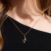 EVRY JEWELS WATERPROOF Gold or Silver Plated Stainless Steel Golden Letter Necklace - 2 of 4