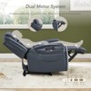 Spruce & Spring Dual Motor Genuine Leather Power Recliner With Power Headrest - 2 of 4