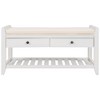 Multipurpose Entryway Storage Shoe Rack with Cushioned Seat and Drawers - 4 of 4
