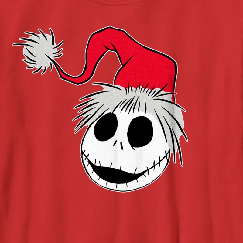 Boy's The Nightmare Before Christmas Jack Santa Hat T-Shirt, 2 of 5