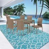 Large Modern Reversible Mats, Plastic Straw Area Rug, Floor Mat for Outdoors, RV, Patio, Backyard, Deck, Picnic, Beach, Trailer, Camping - 4 of 4