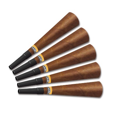 Beistle Cigar Horns, 9", (25/Pkg) Multicolored
