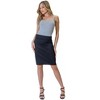 Womens Elastic Waistband Pencil Skirt - 4 of 4