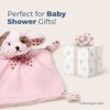 Bearington Baby Wee Wiggles, 8 x 7 Inch Small Pink Puppy Stuffed Animal, Baby Security Blankets For Girls, Dog Lovey - 4 of 4