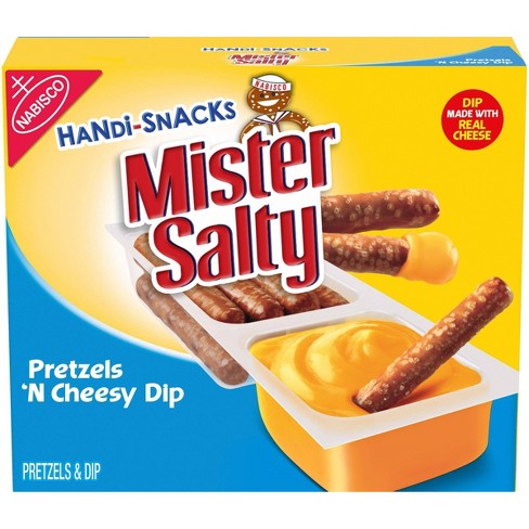 Handi Snacks Mister Salty Pretzels N Cheese Dip 6ct 0 92oz Target