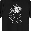 Felix Check Me Out Adult Black Crew Neck Short Sleeve T-shirt - 2 of 3