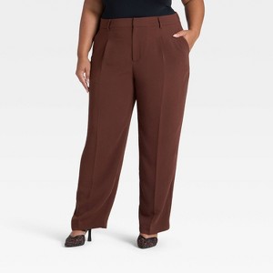 Women's Signature Crepe Essential Trouser - A New Day™ - 1 of 3