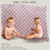 Zalamoon Checkered Baby & Toddler Blanket For Your Diaper Bag, Stroller, Tummy Time and Nursing - 3 of 4