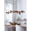 Progress Lighting, Laurel Collection, 7-Light Chandelier, Gold Ombre, Handcrafted Leaves, Steel - 2 of 3