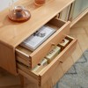Dolonm 70.8" Solid Beech Wood TV Stand with Changhong Glass Doors & 2 Drawers, Modern Entertainment Center for Living Room - 3 of 4