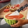 Oster Granger 2 Piece Stainless Steel Santoku Knife Set with Black Handles - 4 of 4