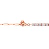 EVERLY JEWELRY | Rose Plated Sterling Silver 5 CT TGW Cubic Zirconia Bracelet, 7.5 inch - 4 of 4