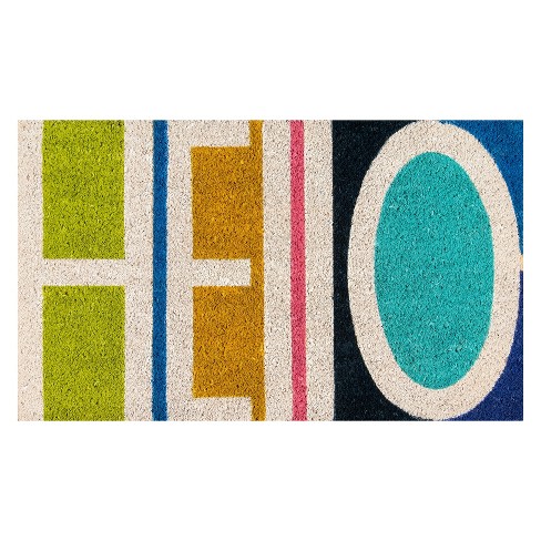 Aloha Hello Coir Doormat - Novogratz By Momeni : Target