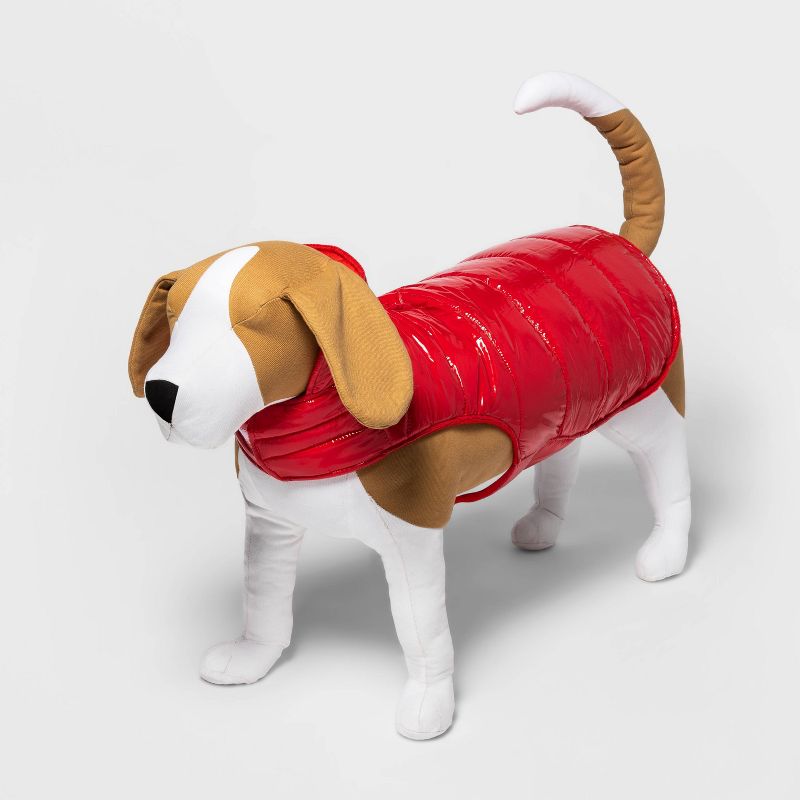Dog and Cat Puffer - Red - Wondershop™, 4 of 11