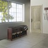 Colin Entryway Storage Bench with Cushion Cappuccino - Winsome: Upholstered Wool, Wood Legs, Spot Clean - 4 of 4