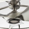 Perimost 33" Silver Modern LED Fandeliers with Remote and Lights - 4 of 4