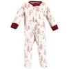 Touched by Nature Infant Organic Cotton Zipper Sleep and Play 3pk, Winter Woodland - 4 of 4
