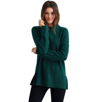 Jessica London Women's Plus Size Fine Gauge Cardigan Long Open Front  Sweater - 12, Emerald Green 
