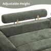 Arceso 88'' Adjustable Back Height Upholstered Sofa, 3-seater Sofa with Adjustable headrest, Solid rubberwood frame, Four toss pillows included - 3 of 4