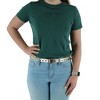 CTM Women's Metallic Star Notch Belt - 4 of 4