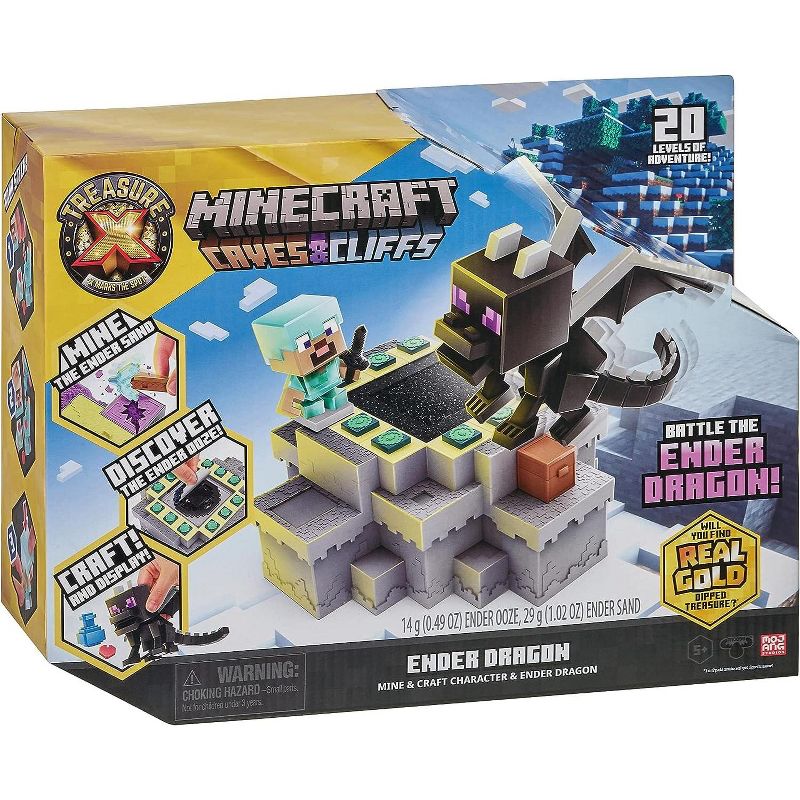 Moose Toys Treasure X Minecraft Caves & Cliffs Ender Dragon Playset, 2 of 5